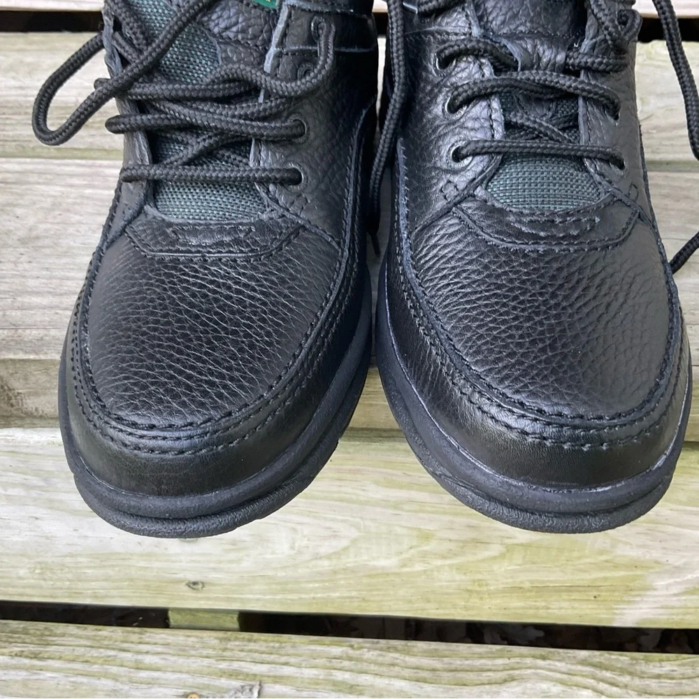 Rockport Leather Oxfords Black Size 10 World Tour Classic Lace Up Comfort Shoes